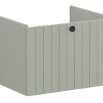 VitrA Root Groove 60cm 1 Drawer Washbasin Unit - Matt Retro Green