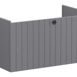 VitrA Root Groove 80cm 1 Drawer Washbasin Unit - Matt Grey