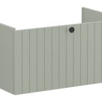 VitrA Root Groove 80cm 1 Drawer Washbasin Unit - Matt Retro Green