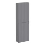 VitrA Root Groove 55cm 2 Door Slim Tall Unit (LH Hinge) - Matt Grey