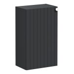VitrA Root Groove 40cm 1 Door Slim Lower/Base Unit (LH Hinge) - Matt Graphite