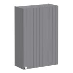 VitrA Root Groove 60cm 1 Door Upper/Wall Unit (RH Hinge) - Matt Grey