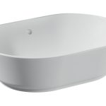 VitrA Geo 545x400mm 0TH Basin w/Overflow - White