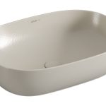 VitrA Outline 595x410mm Recycled 0TH Basin Only - Matt Taupe