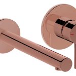 VitrA Origin Wall Mounted 2-Hole Basin Mixer - Soft Copper