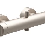 VitrA Origin Wall Mounted Shower Mixer - Brushed Nickel