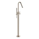 VitrA Origin Floor Standing Bath Filler - Brushed Nickel