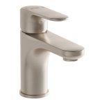 VitrA Root Round Compact Basin Mixer - Brushed Nickel
