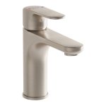 VitrA Root Round Basin Mixer - Brushed Nickel