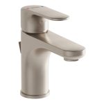 VitrA Root Round Compact Basin Mixer w/Waste Lever - Brushed Nickel