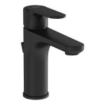 VitrA Root Round Basin Mixer w/Waste Lever - Matt Black