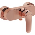 VitrA Root Round Wall Mounted Shower Mixer - Soft Copper