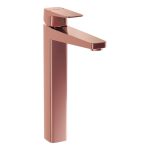 VitrA Root Square Tall Basin Mixer - Soft Copper