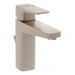 VitrA Root Square Basin Mixer w/Waste Lever - Brushed Nickel