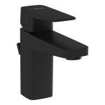 VitrA Root Square Compact Basin Mixer w/Waste Lever - Matt Black