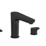 VitrA Root Round 4-Hole Bath/Shower Mixer - Matt Black