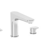VitrA Root Round 4-Hole Bath/Shower Mixer - Chrome