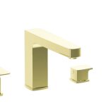 VitrA Root Square 4-Hole Bath/Shower Mixer - Soft Gold