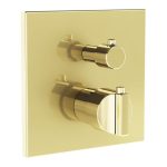 VitrA Suit Integrated Thermostatic Bath/Shower Mixer - Soft Gold