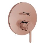 VitrA Origin Classic Integrated Bath Mixer Valve - Soft Copper
