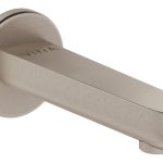VitrA Root Round Wall Mounted Bath Spout - Brushed Nickel