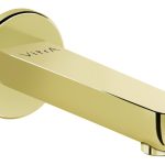 VitrA Root Round Wall Mounted Bath Spout - Soft Gold