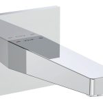 VitrA Root Square Wall Mounted Bath Spout - Chrome