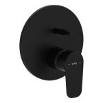 VitrA Flow Soft Integrated Bath Mixer Valve - Matt Black