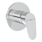 VitrA Flow Round Wall Mounted Shower Valve - Chrome