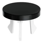 VitrA Basin Overflow Cover - Gloss Black