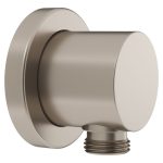 VitrA Wall Mounted Hand Shower Outlet - Brushed Nickel