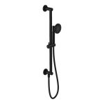 VitrA Origin Classic Hand Shower w/Slide Rail & Wall Outlet - Matt Black