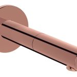 VitrA Origin Touch Free Wall Mounted Short Basin Mixer (Mains) - Soft Copper