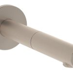 VitrA Origin Touch Free Wall Mounted Short Basin Mixer (Mains) - Brushed Nickel