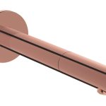 VitrA Origin Touch Free Wall Mounted Long Basin Mixer (Mains) - Soft Copper