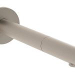 VitrA Origin Touch Free Wall Mounted Long Basin Mixer (Mains) - Brushed Nickel