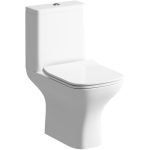 Hollow Rimless Short Projection Close Coupled Open Back WC & Slim Soft Close Seat
