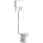 Summit High Level WC & Satin White Wood Effect Seat