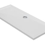 40mm Low Profile 1700x700mm Rectangular Tray & Waste - White