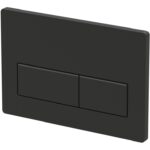 Rectangle Push Button Flushplate - Black