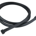 1.5m Easy Clean PVC Shower Hose - Black