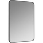 Lustre 600x800mm Rectangle Mirror - Matt Black