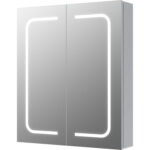 Verus 600mm 2 Door Front-Lit LED Mirror Cabinet
