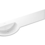 1544mm Standard Round One-Piece Basin & Overflow Ring - Left Hand