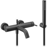 Vema Maira Wall Mounted Bath/Shower Mixer - Matt Black