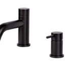 Vema Maira 4-Hole Deck Mounted Bath/Shower Mixer - Matt Black