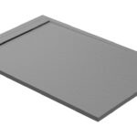 30mm Slate 1000x800mm Rectangular Tray & Waste - Grey