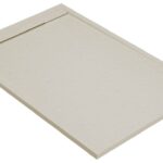 30mm Slate 1200x800mm Rectangular Tray & Waste - Latte