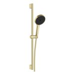 VitrA Aqua Core Round 1 Function Handshower & Rail Kit - Soft Gold