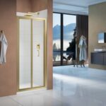 Merlyn Vivid Boost 1000mm Bi-fold Door - Brushed Brass